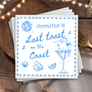 Junggesellinnenabschied Last Toast on the Coast Serviette