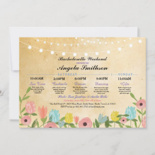 Junggesellinnenabschied-Lichter Florales Programm