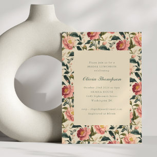 Junggesellinnenabschied-Lunch Elegant Vintage Sanf Einladung