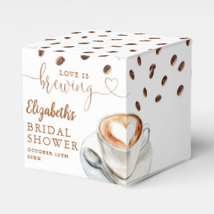 Junggesellinnenabschied mit Kaffee-Thema Geschenkschachtel