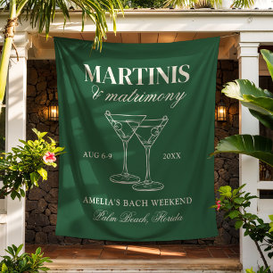 Junggesellinnenabschied mit Martinis Wandteppich