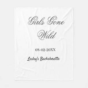 Junggesellinnenabschied Name Datum Braut Girls Gon Fleecedecke