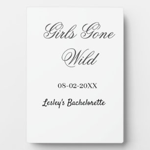 Junggesellinnenabschied Name Datum Braut Girls Gon Fotoplatte