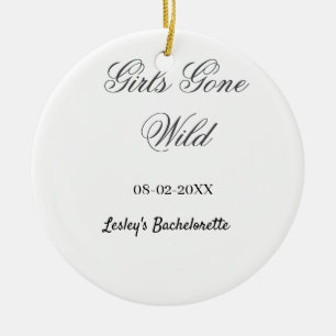 Junggesellinnenabschied Name Datum Braut Girls Gon Keramik Ornament