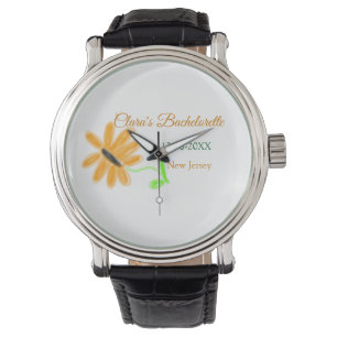 Junggesellinnenabschied Name Datum Ort Sonnenblume Armbanduhr