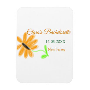 Junggesellinnenabschied Name Datum Ort Sonnenblume Magnet