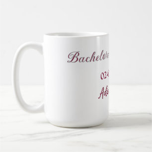 Junggesellinnenabschied Name Maron Datum Bridal Sh Kaffeetasse