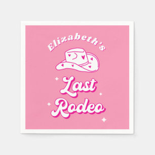 Junggesellinnenabschied Nashville Letzte Rodeo Serviette