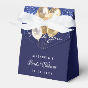 Junggesellinnenabschied navyblaue goldene Ballons  Geschenkschachtel