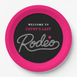Junggesellinnenabschied Pink Black Ihr Letztes Rod Pappteller