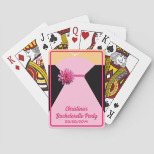 Junggesellinnenabschied Poker Rosa Hochzeitsfarben Spielkarten