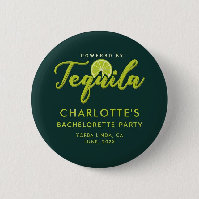 Junggesellinnenabschied-Powered-by-Tequila-Andenke Button (Vorderseite)