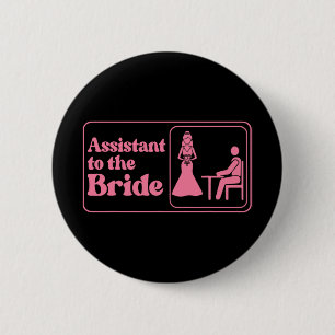 Junggesellinnenabschied Rosa Aufkleber Für Die Bra Button