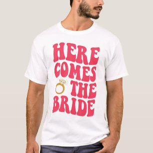 Junggesellinnenabschied-Shirts, Hier T-Shirt