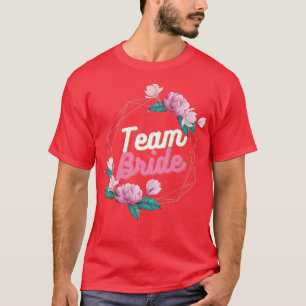 Junggesellinnenabschied - Team Braut Blumen Premiu T-Shirt