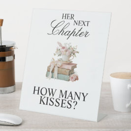 Junggesellinnenabschied Tischschild 'Ihr nächstes Sockelschild