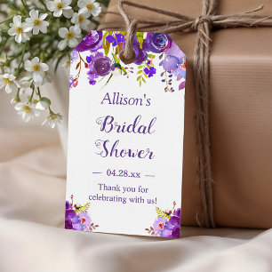 Junggesellinnenabschied Veilchen Violett Blumen Ge Geschenkanhänger