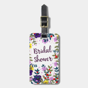 Junggesellinnenabschied Vintage Blumen Gepäckanhänger