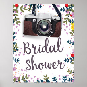 Junggesellinnenabschied Vintage Blumen und klassis Poster