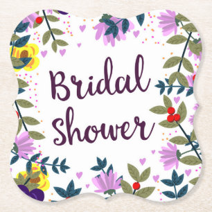 Junggesellinnenabschied Vintage Blumen Untersetzer