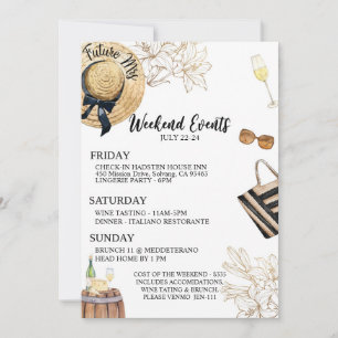 Junggesellinnenabschied, Wein Junggesellinnenabsch Save The Date
