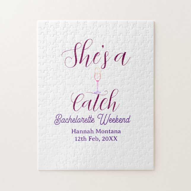 Junggesellinnenabschied Wochenende Champagnerflasc Puzzle (Vertikal)