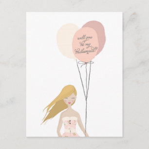 Junggesellinnenabschiede?   Bridesmaid-Karte Einladung