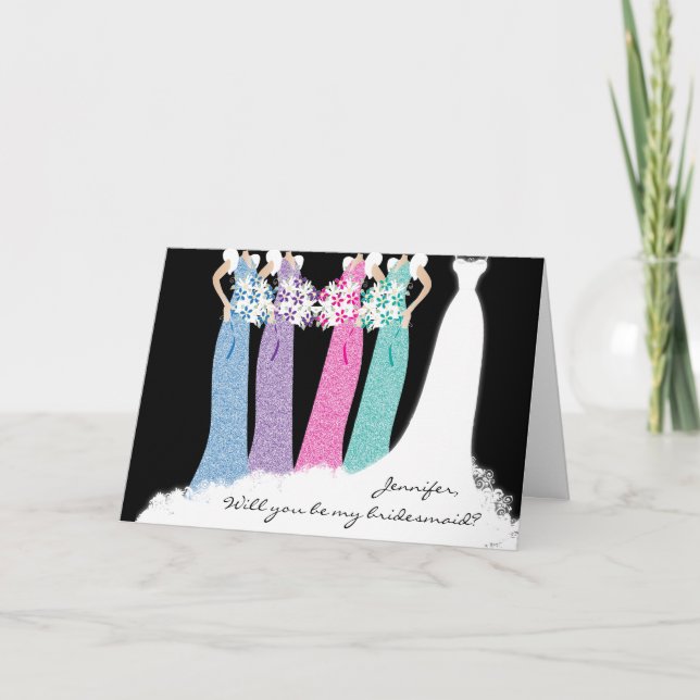 Junggesellinnenabschiede? Dankeskarte (Vorderseite)