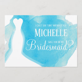 Junggesellinnenabschiede? Hochzeitungs-Wasserfarbe Einladung