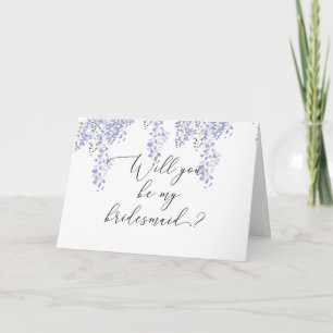Junggesellinnenabschiede? Lavender Wisteria Karte