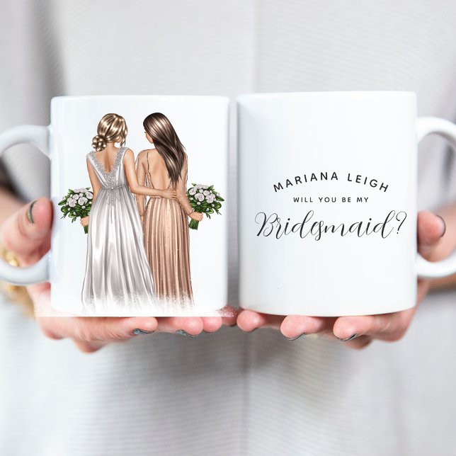 Junggesellinnenabschiede? Mädchen in Gowns Kaffee Kaffeetasse (Von Creator hochgeladen)