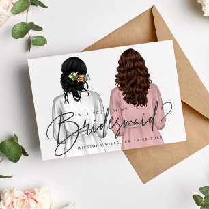 Junggesellinnenabschiede? Mädchen in Robes V2 Invi Einladung