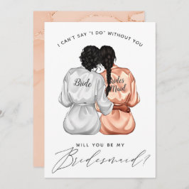 Junggesellinnenabschiede? Mädchen in Silk Robes In Einladung