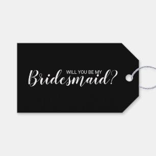 Junggesellinnenabschiede? Modern Script Black Geschenkanhänger