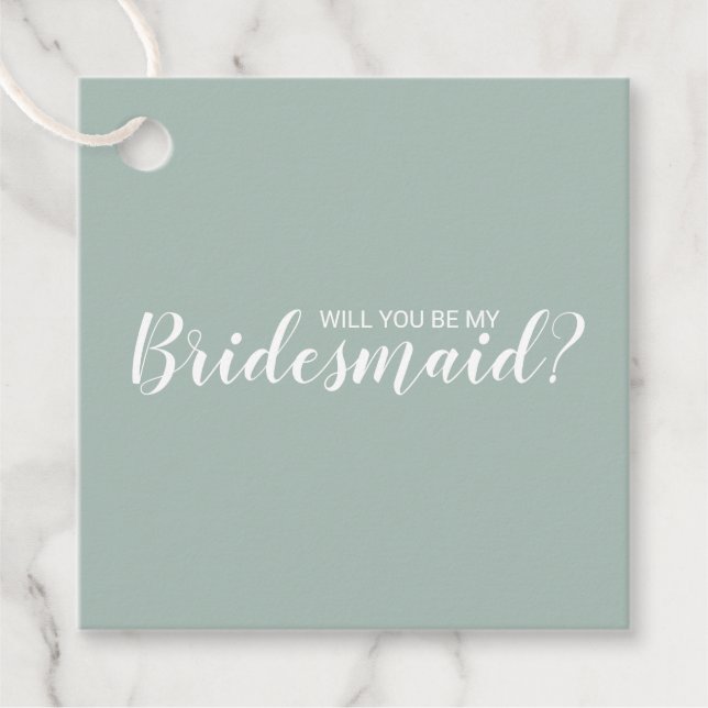 Junggesellinnenabschiede? Moderne Schrift Geschenkanhänger (Vorderseite)