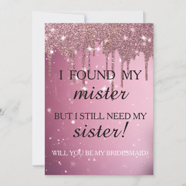 Junggesellinnenabschiede? Rose Gold Dripping Invi Einladung (Vorderseite)