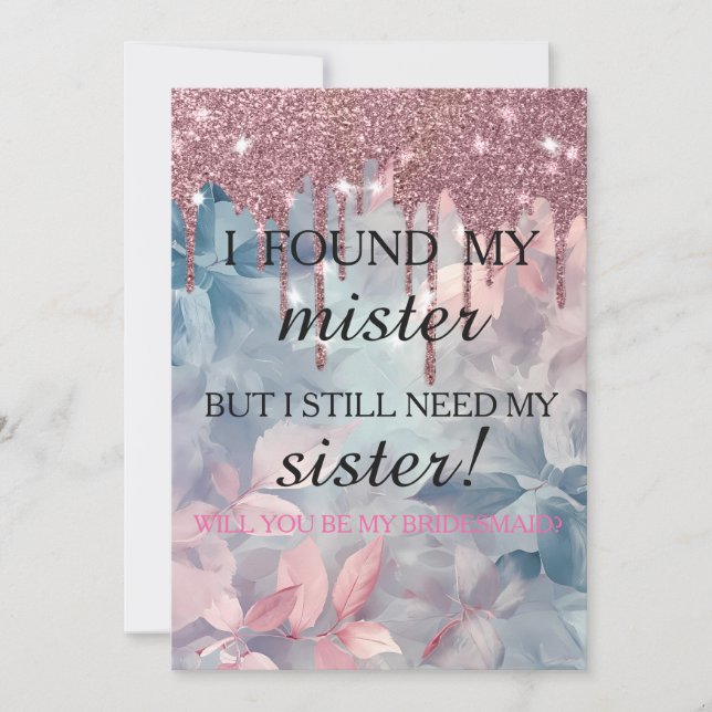 Junggesellinnenabschiede? Rose Gold Dripping Invi Einladung (Vorderseite)