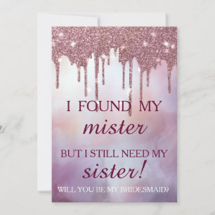 Junggesellinnenabschiede? Rose Gold Dripping Invi Einladung