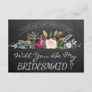 Junggesellinnenabschiede   Rustikale Bridesmaid-Ka Einladung