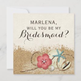 Junggesellinnenabschiede? Sandy Beach Wedding Einladung