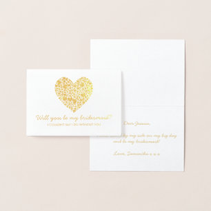 Junggesellinnenabschiede? Trendy Heart Folienkarte