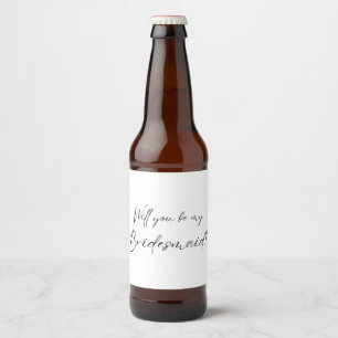 Junggesellinnenabschiede? Vorschlag Bierflaschenetikett