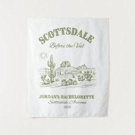 Junggesellinnenabschiedsschild Scottsdale Before t Wandteppich