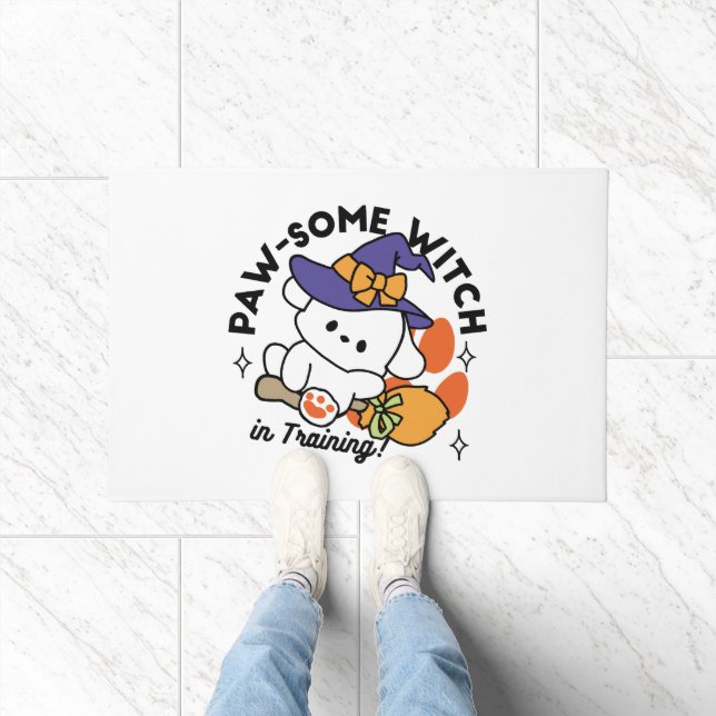 Junghunde im Training - Niedlicher Halloween-Hund Fußmatte (Indoor)