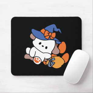 Junghunde im Training - Niedlicher Halloween-Hund Mousepad