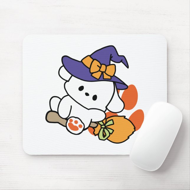 Junghunde im Training - Niedlicher Halloween-Hund Mousepad (Mit Mouse)