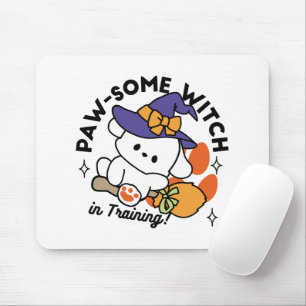Junghunde im Training - Niedlicher Halloween-Hund Mousepad