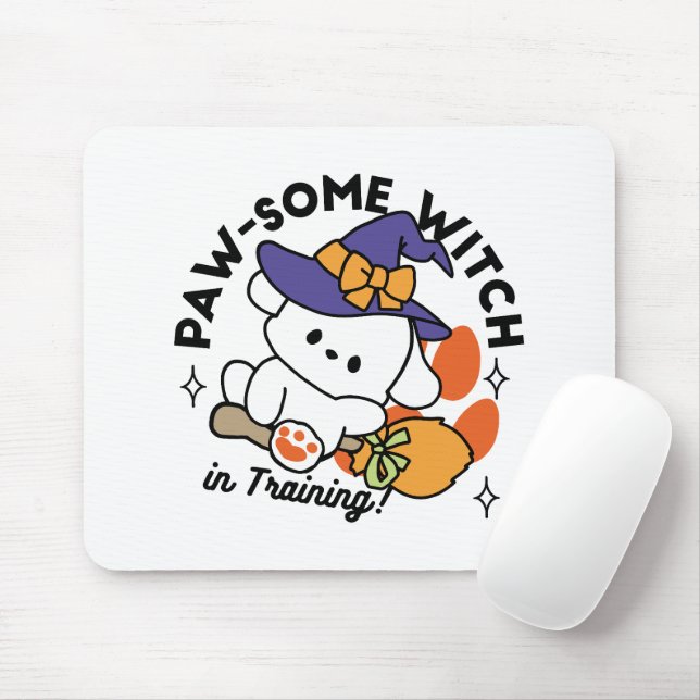 Junghunde im Training - Niedlicher Halloween-Hund Mousepad (Mit Mouse)