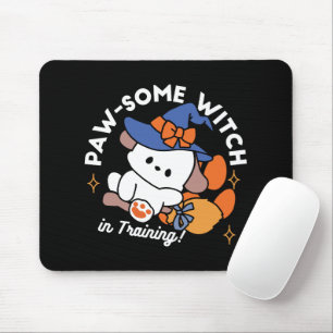 Junghunde im Training - Niedlicher Halloween-Hund Mousepad