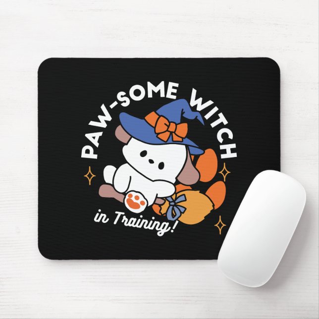 Junghunde im Training - Niedlicher Halloween-Hund Mousepad (Mit Mouse)